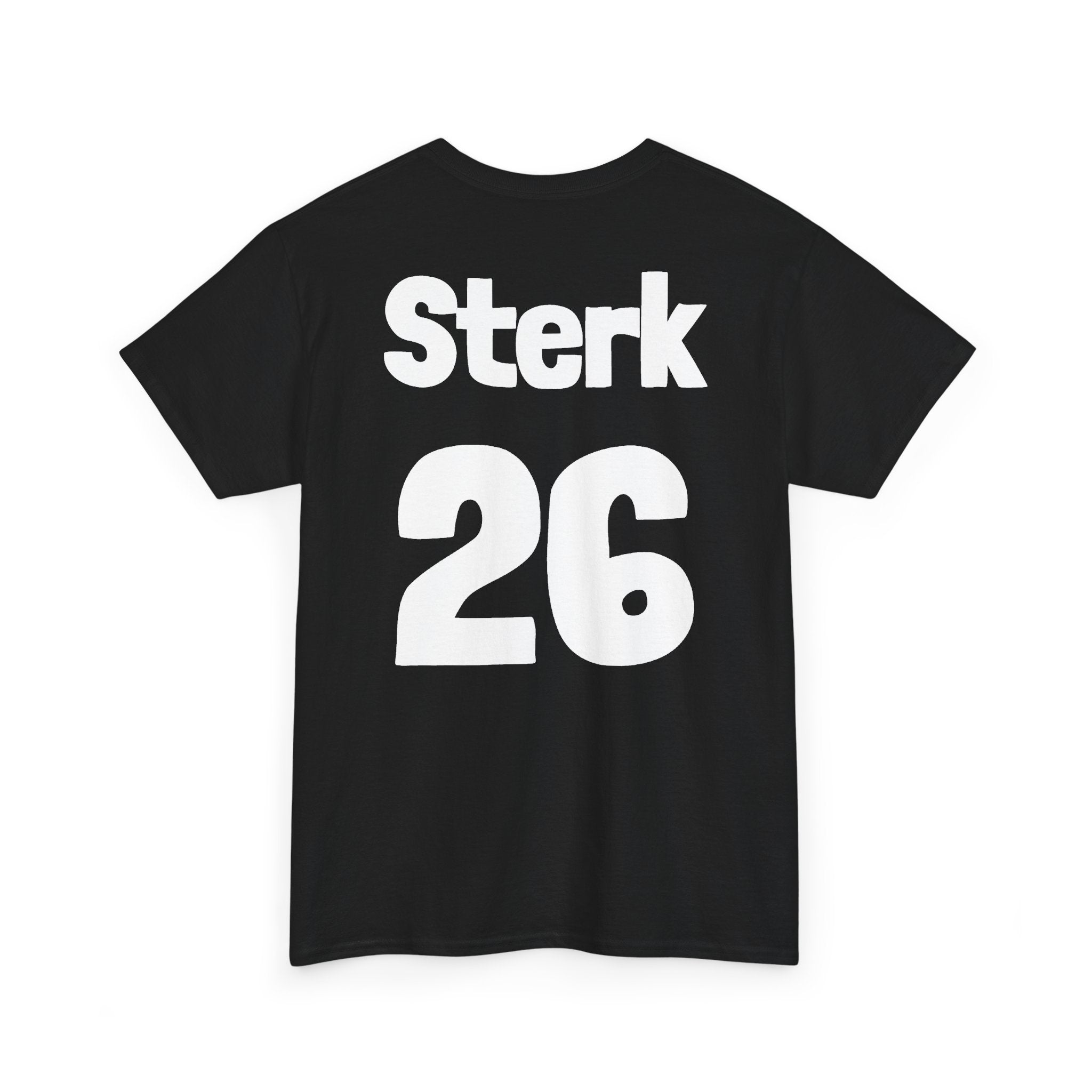 Sterk 26 Back-Print T-Shirt — Minimal Logo Chest, Bold Number Design